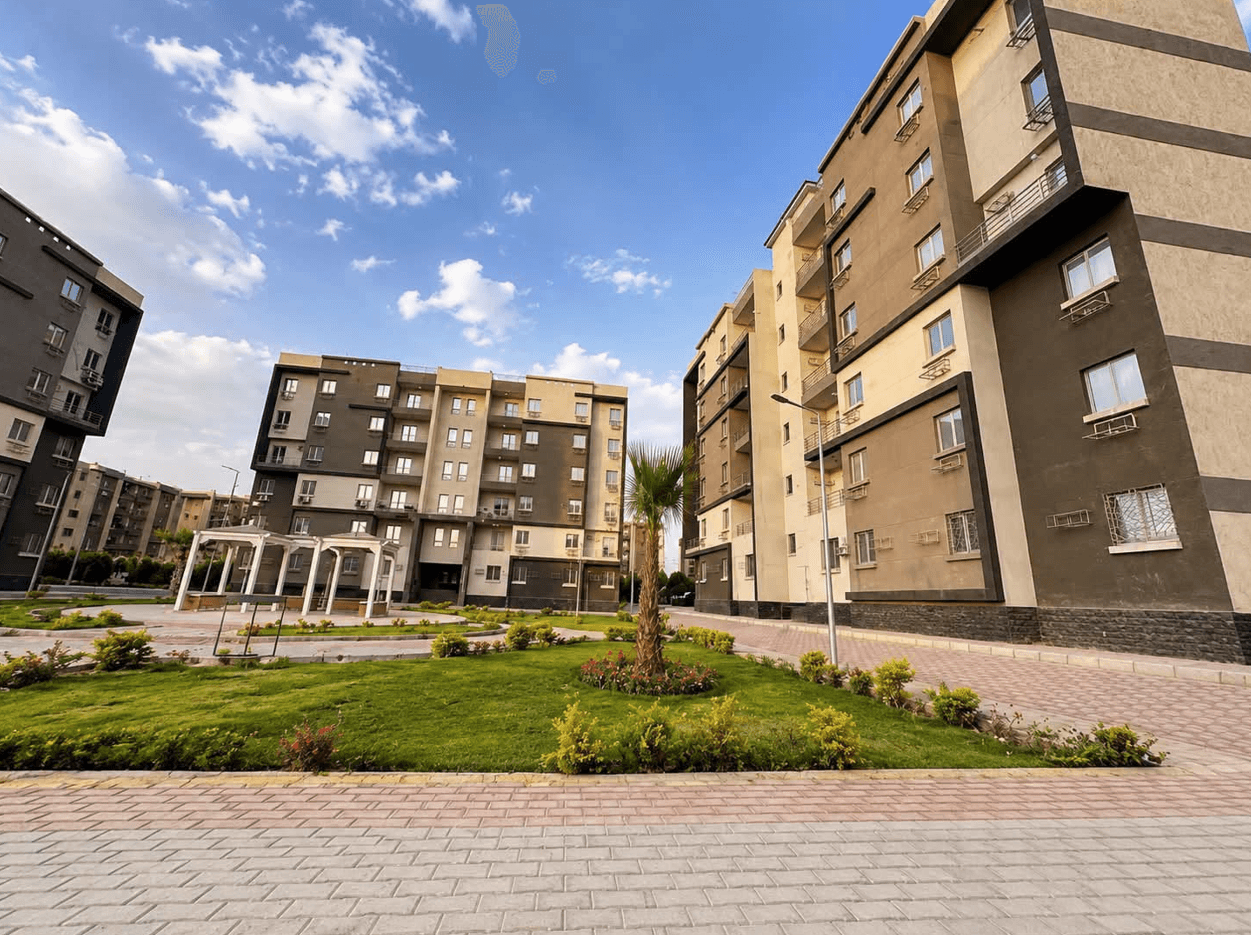 شقة للبيع في سكن مصر الداون تاون – 6 أكتوبر | 115 متر | فيو لاند سكيب